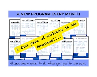 Gym krachttrainingsprogramma