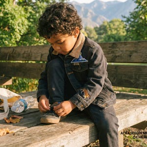 Kurtka dżinsowa Levi’s® z recyklingu „Armed for Oregon” dla dzieci – rozmiar 5T