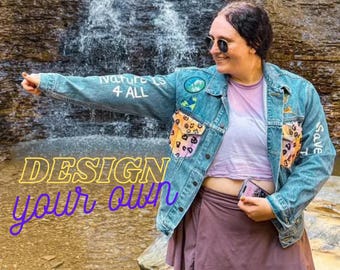 Op maat gemaakt: geüpcycled Levi's®-spijkerjack 'Nature is For All'