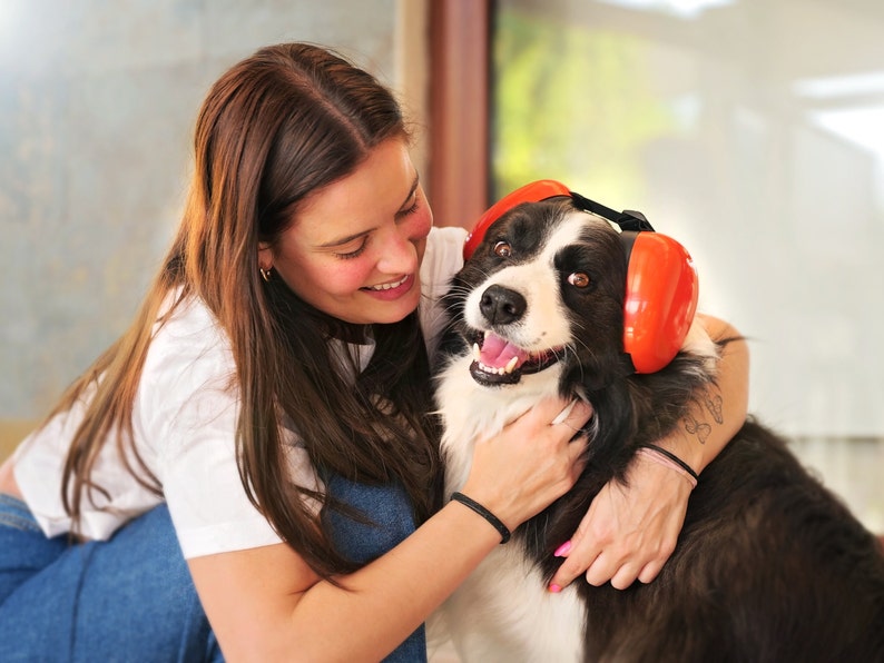 Woofworks Dog Ear Muffs for Noise Protection, Dog Headphones for