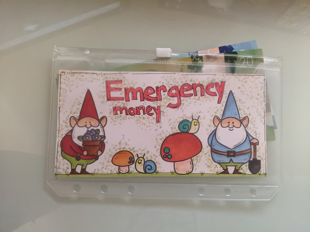 Emergency Fund , Theme Envelope Inserts, Money Saving Envelopes, Cash