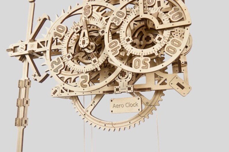 Ugears Aero Clock With Pendulum Wall Clock Etsy