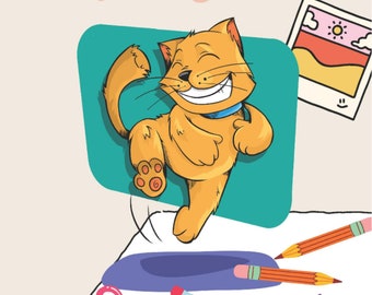 Printable coloring book - Cats