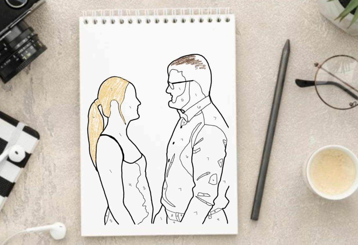 Custom Colorbynumber Coloring Art Etsy