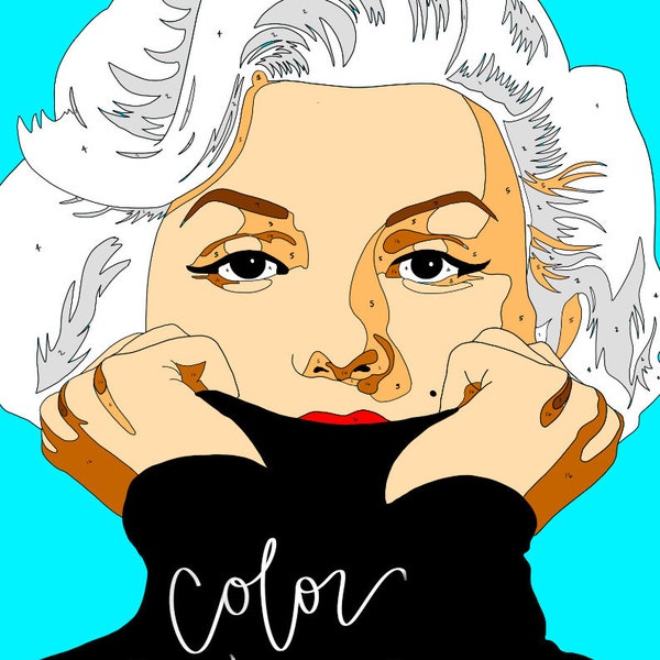Custom Color-by-Number Coloring Art