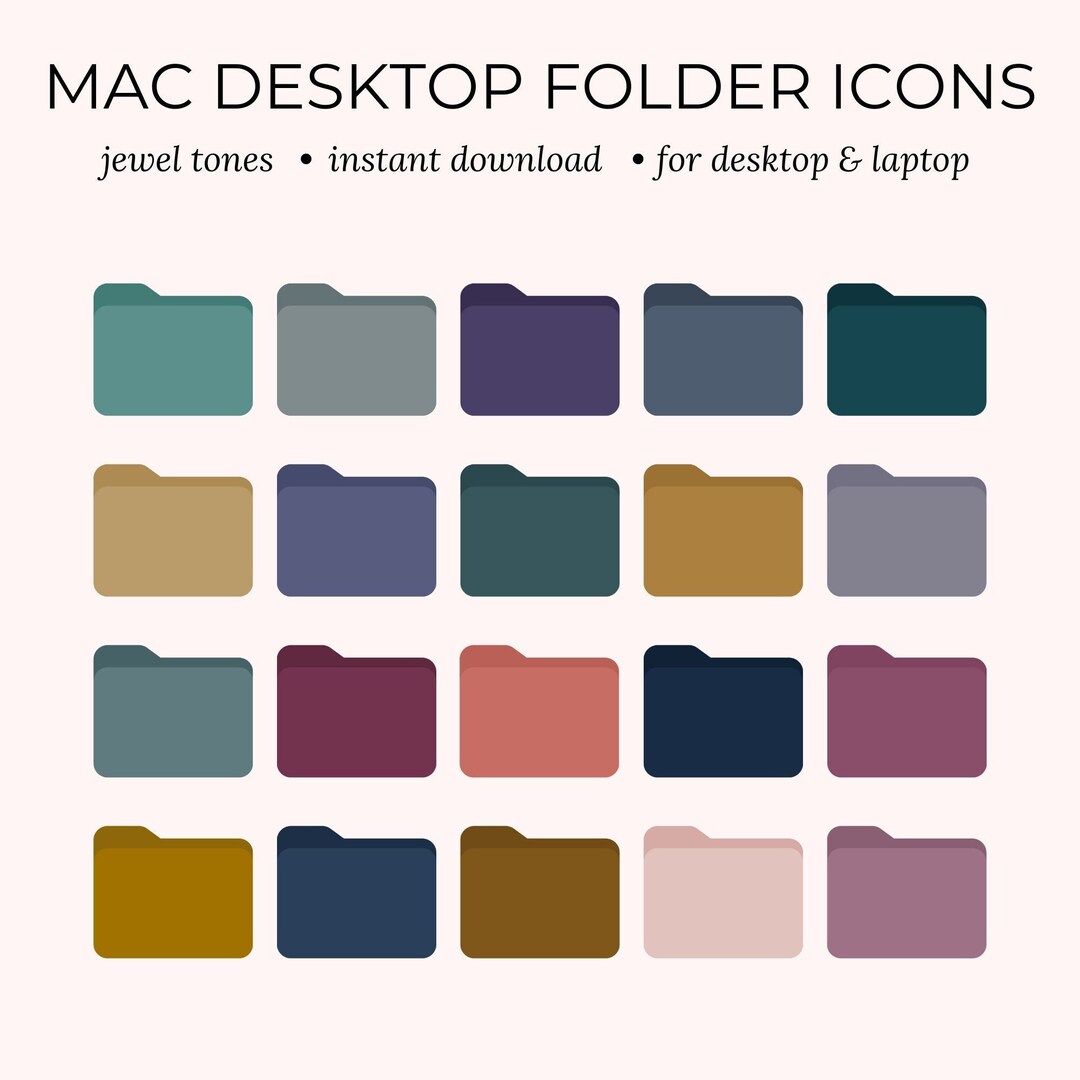 Mac Folder Icons Customisable Icons for Mac Desktops & - Etsy