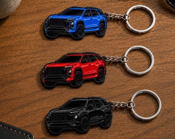 Metal Keychain Compatible with Chevy Equinox Blazer Trax Trailblazer Accessories Key Chain SUV Car Owners