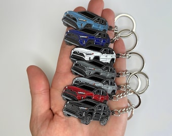 RAV4 Schlüsselanhänger - RAV 4 2025 Zubehör Metall Schlüsselanhänger Schlüsselanhänger Abdeckung trd Autozubehör Geschenke Mods