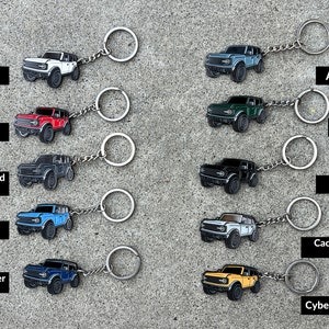 Bronco Keychain Accessories 4 Door Key Chain Fob Cover Cool Mods ...