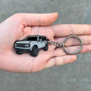 Bronco Keychain Accessories 4 Door Key Chain Fob Cover Cool Mods ...