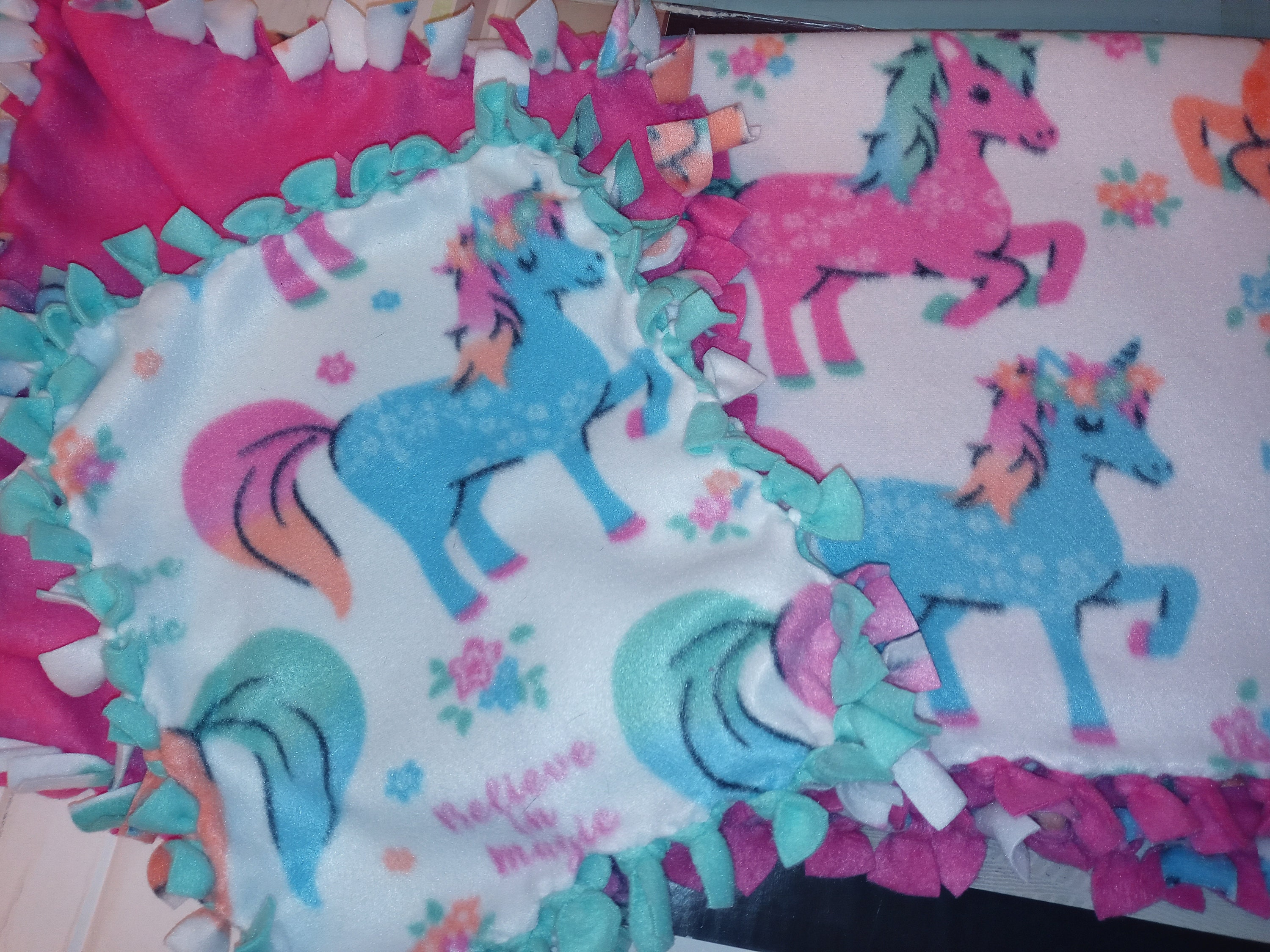 Unicorn Tie Blanket Etsy