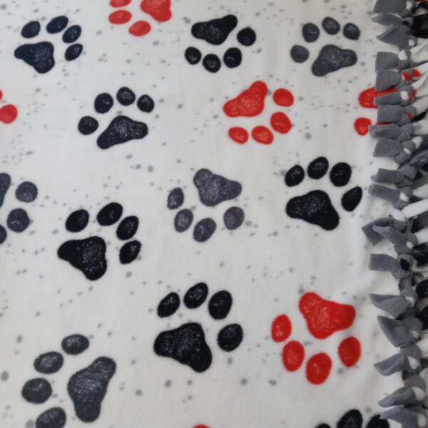 Fleece Tied Dog Blanket Etsy