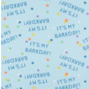 Birthday Blanket | Blue Double Layered Fleece Pet Blanket | Dog Fleece Blanket | Hand Tied Pet Blanket | Blue Dog Blanket | Tie Throw