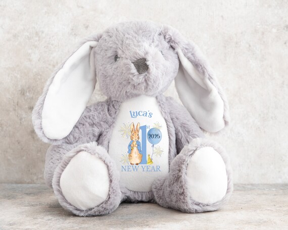 Personalised First Christmas Soft Toy - Teddy, Bunny, Unicorn, Penguin, 35cm, New Baby Gift, Keepsake