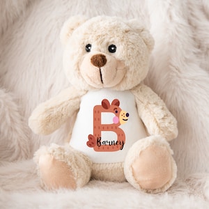 Personalised Teddy Bear Stuffed Animal, Super Soft Toy Plush Teddy, Stuffed Animal Toy for Children, Custom Plush Toy Gift, Present for Baby