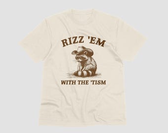 Funny Raccoon Graphic Tee: Retro Meme T-Shirt