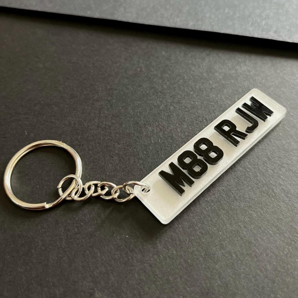 Custom Licence Plate Keychain Personalised Number Plate Etsy UK