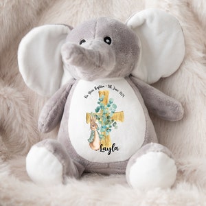 Teddy Bear with Name, Gift for Baptism or Christening, Teddy Baby Shower Gift, Personalized Baby Gift, Cuddly Toy Keepsake, Present for Baby