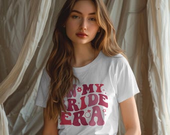 In My Bride Era Unisex T-Shirt, Bridal Shower Gift for Bride, Wedding Gift for New Bride, Engagement Tee for Bride, Bachelorette Party Shirt