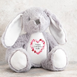 Adorable Personalised Valentines Teddy Bear, Custom Message Love Bear Gift for Christmas, Ideal Gift for Bear Enthusiasts, Love Heart Teddy