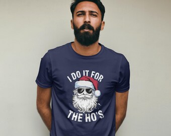 Camiseta divertida de Papá Noel: Camiseta gráfica con humor navideño
