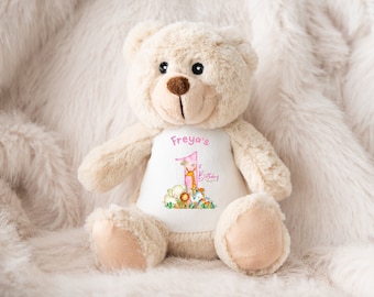 Personalised Teddy Bear Plush: Baby's First Birthday Gift