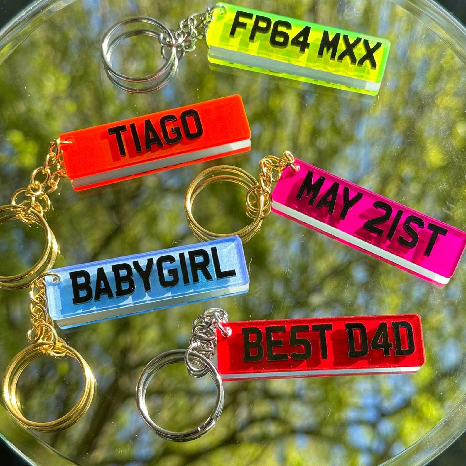 Custom Licence Plate Keychain Personalised Number Plate Etsy UK