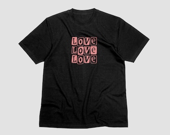 Love Graphic T-Shirt, Valentines Day Couples Shirt