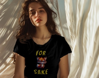 Camiseta "For Fox Sake": divertida camiseta con gráficos de animales, regalo para los amantes de los zorros