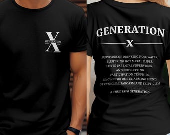 Camiseta divertida de la Generación X: Camiseta unisex con nostalgia de los 90