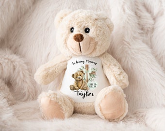 Personalised Memorial Teddy Bear: Baby Loss Keepsake Gift