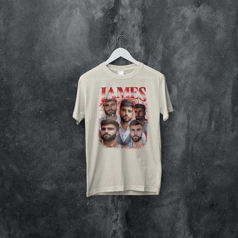 a t - shirt with a picture of a man's face on it
