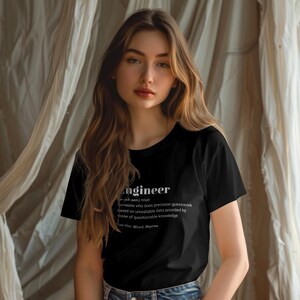 Ingenjörsdefinition T-shirt: Rolig ingenjörsstudentgåva