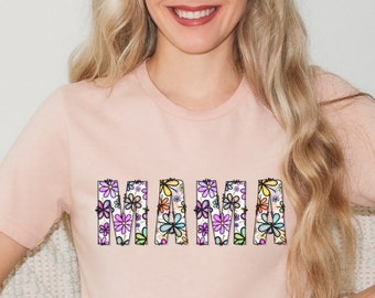 Mama Shirt, Floral Mama Shirt, Gift for Mama, Mother's Day Shirt, Mama Floral Tshirt, New Mama Shirt, Pregnancy Announcement Shirt, Mama Tee