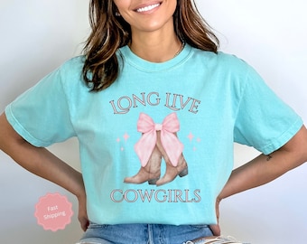 Cowgirl Boots Shirt, Country Concert T shirt, Western Graphic Tee for Women, Trendy Oversized Shirt, Cute Country Shirt, Coquette Bow Shirt