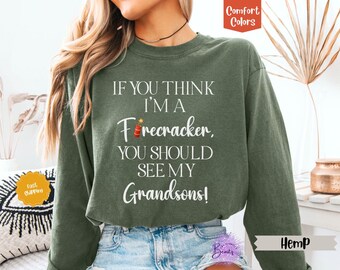 Grandma Comfort Colors Shirt, Grandson Shirt, Girt for Grandma, Mother’s Day Tshirt