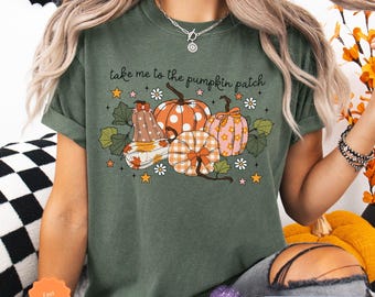 Comfort Colors® Fall Shirt, Pumpkin Shirt, Cute Fall Tee, Pumpkin Fall Shirt, Fall Pumpkin Tshirt, Autumn T-Shirt, Fall Vibes, Fall Clothing