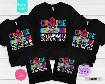 Matching Family Cruise Shirts, Most Likely to Cruise Squad 2025 Travel Tee, Group Cruise Vacation T-Shirt