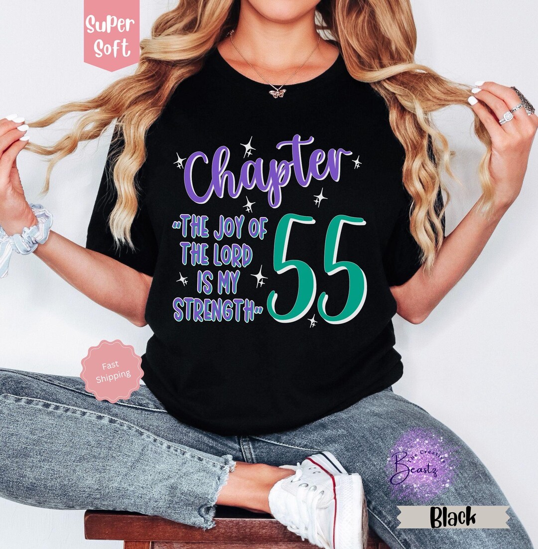 Fifty Fifth Birthday Shirt, Chapter 55 Religious Quote Shirt, 55th ...