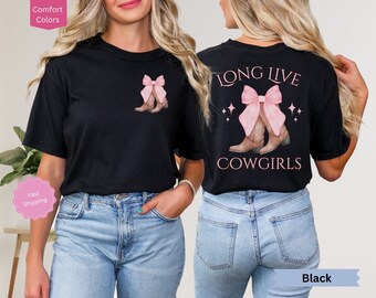 Cowgirl Boots Shirt, Country Concert T shirt, Western Graphic Tee for Women, Trendy Oversized Shirt, Cute Country Shirt, Coquette Bow Shirt