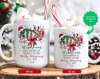 Custom Nurse Christmas Coffee Mug, New Nurse Gift, Graduation Ceramic Mug, Personalized Nurse Keepsake, RN Gift,  Nursing Appreciation Gift