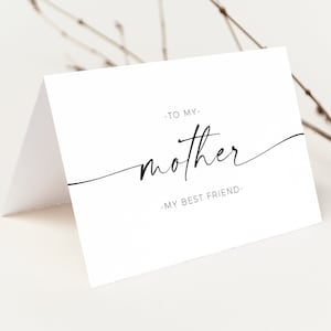 A Note To My Mom On My Wedding Day | Thank You Note To Mom On Wedding Day | Note To Mom On Wedding Day | Card for Mom Wedding Day | Templett
