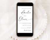 Digital Wedding Invitation | Online Invitation Template | Smartphone Evite | Eco-Friendly E-Invites |  Electronic Wedding | Digital Download