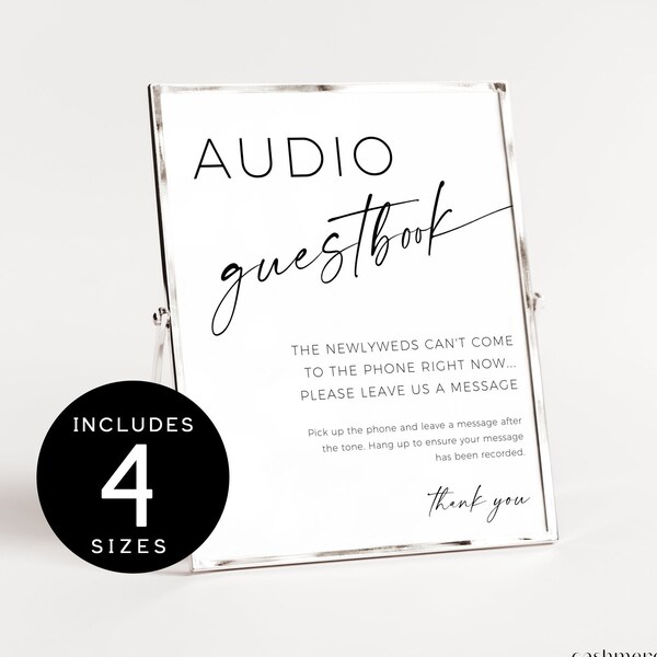 Voicemail Guest Book Etsy Australia