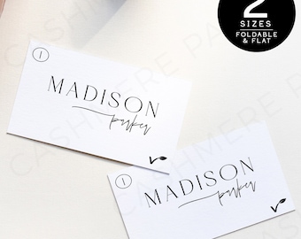 Wedding Place Card Template With Meal Option, Meal Stickers For Wedding Place Cards, Wedding Place Card Template With Meal Icon, Printable