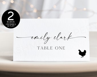 Place Card Template Meal Choice | Place Card Template Meal | Meal Stickers Wedding Place Cards |  Minimalistic Place Card Template