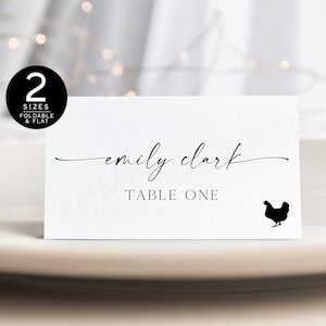 Place Card Template Meal Choice | Place Card Template Meal | Meal Stickers Wedding Place Cards |  Minimalistic Place Card Template