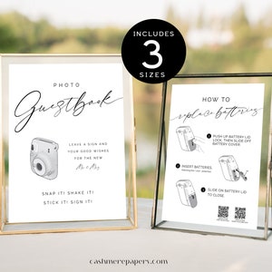 Instax Mini 11 Polaroid Instruction Sign, Polaroid Sign Instax 11 Signs,Wedding Instax Mini 11 Polaroid Guest Book Signs,Instax Wedding Sign