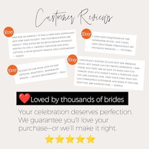 Hochzeit Zeitung Canva Bearbeiten, gefaltete große Nachrichten Papier Programm Vorlage, Infografik Foto Einladung DIY druckbare sofortiger digitaler Download Bild 4