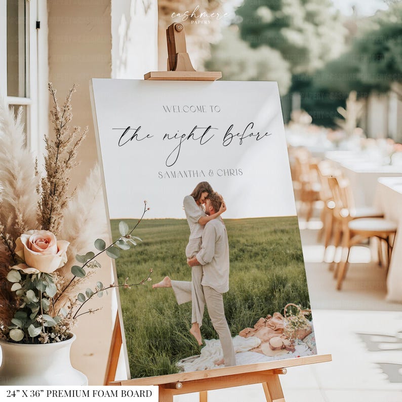 Custom Full Page White Couple Photo Personalized the Night Before ...